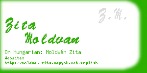 zita moldvan business card
